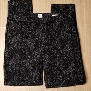 Gap Womens Black Floral Skinny Ankle Pants 4